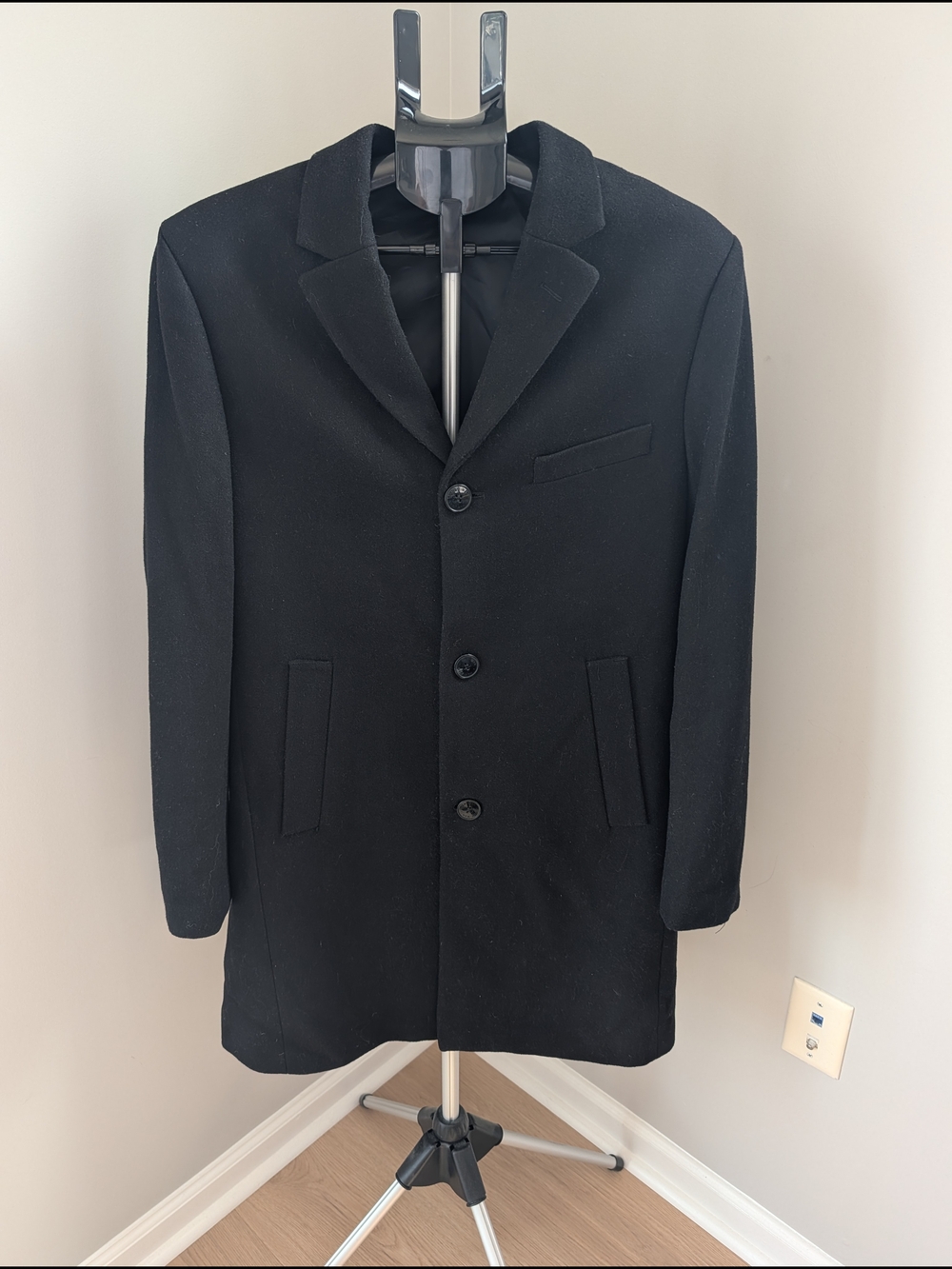 H&M Black Men's Trench Coat